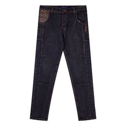 Nuevo producto Pantalones largos de pies pequeños de alta calidad Pantalones vaqueros acampanados empalmados para jóvenes de moda Pantalones vaqueros ajustados de marca Pantalones vaqueros de lujo en V para mujer Pantalones con patrón de trébol de cuatro hojas