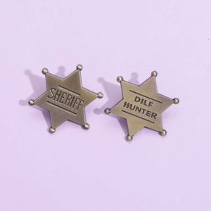 Nouveau produit Honneur Commémoratif Médaille Chest Hexagonal Star Creative Sheriff Metal Badge Personnalisés Accessoires