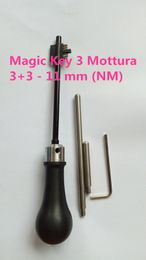 GRATIS VERZENDING NIEUW PRODUCT MAGIC KEY 3 voor Mottura 3+3, Cisa, Lince en ELP 3+3 (Kazan) - 11 mm (NM) hoofdsleuteldecoder slotenmakersgereedschap