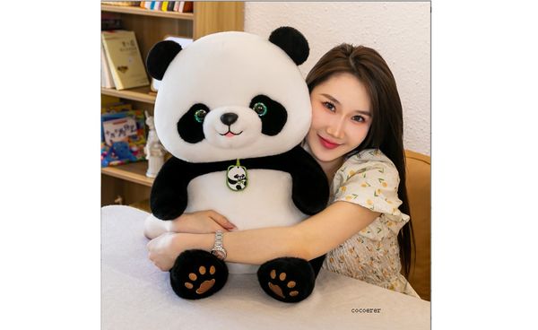 Nuevo Producto, muñeco Panda súper bonito, juguete de peluche, muñeca de simulación, bonito tesoro nacional chino, regalo de cumpleaños, muñeca de trapo para niños