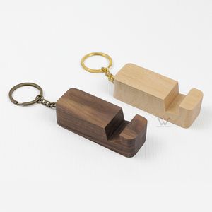 Nouveau produit porte-clés en bois et support porte-clés en bois multifonction et support pour téléphone portable