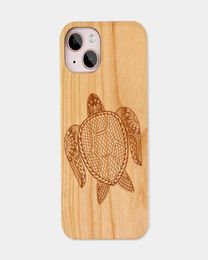 Nieuwe producten Mooie lasergravure Mobiele telefoonses Blank Wood TPU -frame Telefoon Afdekking Katjes voor iPhone 13 14 15 voor Apple 128171111111