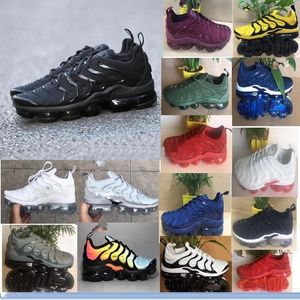 Nouveaux produits Hommes 2018 TN vapormax Plus VM Chaussures de course Classique Chaussures de Course en plein air Designer tn Noir Blanc Sport Shock Sneakers 7-11