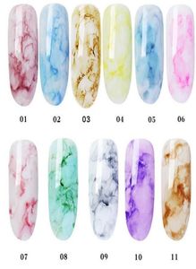 Nieuwe producten UV aquarellen inkt marmer nagellak art rook kleur smudge bubble pantser kleur smudge nail gel art tool DIY8929259