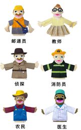 Nouveau jeu de rôle de marionnette à main professionnelle jouets interactifs parent-enfant compagnon de famille poupée en peluche bouche peut jouets de marionnettes à main