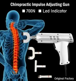 Nieuwe professionele originele 4 koppen chiropractie aanpassing instrument impuls adjusterelectric correction gun activator Massager1155152