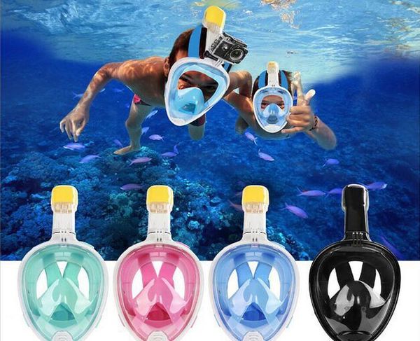 Nouveau masque de plongée sous-marine professionnel tuba lunettes Anti-buée ensemble de lunettes équipement de natation en Silicone 4 couleurs