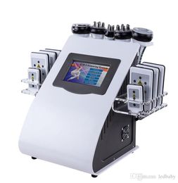 Nouvelle promotion 6 en 1 Ultrasonic Cavitation Vacuum Fréquence Fréquence Lipo Laser Slimming Machine pour SPA1090420