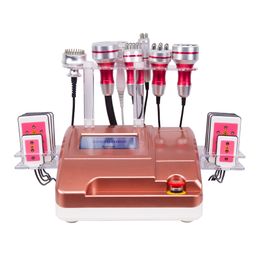 Nouvelle promotion 8 en 1 vide de cavitation ultrasonique amincissant la machine de laser de Lipo de radiofréquence pour l'équipement de beauté multifonctionnel de station thermale RF 40K 80K