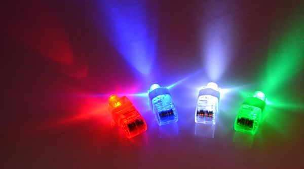 Nuevos regalos promocionales, suministro al por mayor de luces de colores, guantes de dedo ligeros LED