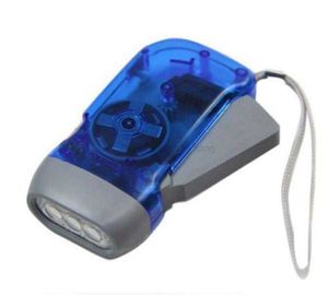 Nuevo protable 3 LED Dynamo Wind Up Linterna Antorcha Luz Prensa manual Manivela NR Camping Gratis Envío rápido de DHL Alkingline