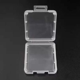 Nieuwe beveiliging Kaart Container Geheugenkaartdozen Tool Plastic transparante opbergdoos Mini eenvoudig te dragen doos