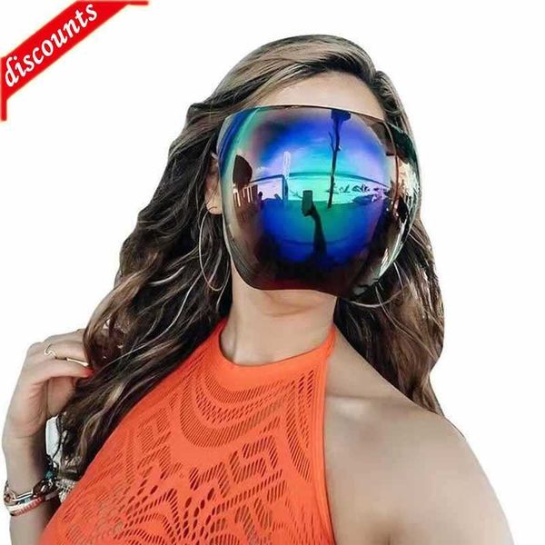 Nouvelle protection faciale lunettes de soleil cyclisme lunettes de soleil Transparent Anti-buée Anti-éclaboussures masque complet visage couverture lunettes de sécurité