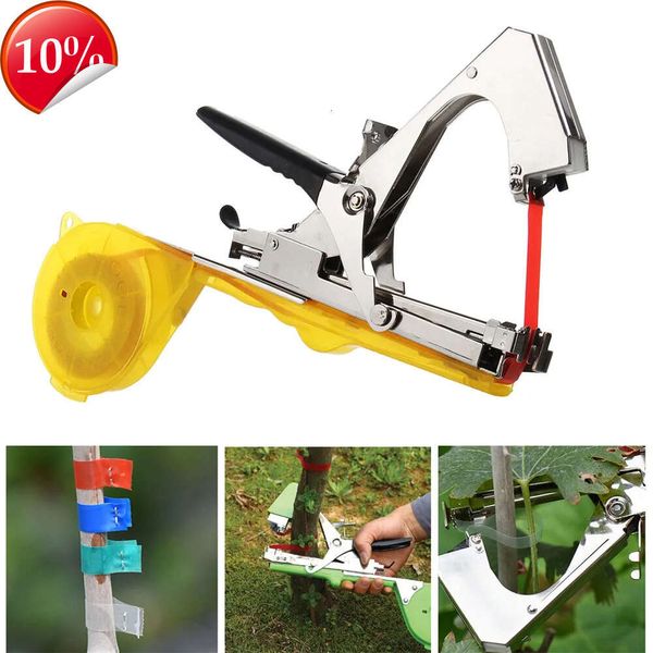 Nouveaux outils d'élagage Machine à attacher les plantes de jardin Tapetool Tapener + 10 rouleaux de ruban adhésif pour légumes raisin tomate concombre poivre fleur