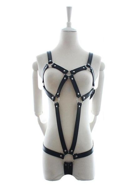 Nueva ropa de bondage para mujer de color negro de cuero PU, juegos de esclavo bdsm para adultos 1598473