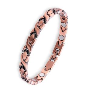 Nouveau bracelet magnétique en cuivre pur thérapie thérapeutique Énergie bijoux soulagement de la douleur Bio magnétique bracelet pour femmes hommes