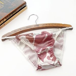 Nieuwe pure zijden slipje sexy dames 100% moerbeizijde verstelbare bikini 2011122075