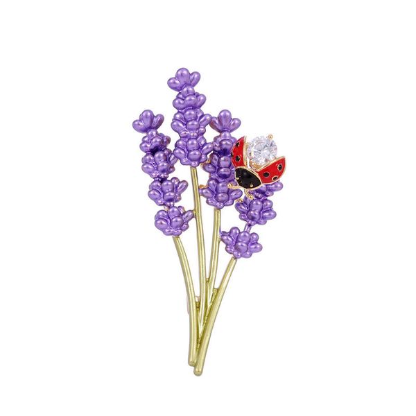 Nouvelle broche de lavande violette luxueuse accessoires accessoires de vêtements d'extérieur des vêtements de vêtements d'extérieur féminin.