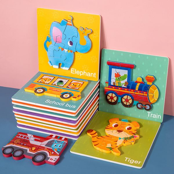 Nouveaux jouets de puzzle Meilleurs jouets d'intelligence pour enfants Trafficage des aimants et puzzles d'animaux