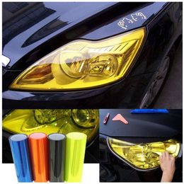 Nieuwe PVC Auto Koplamp Lamp Film Mistlamp Sticker Auto Koplamp Tailing Moulding Folie Zelfklevende Auto Accessoires