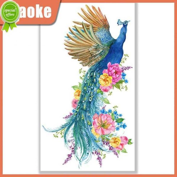 Novos decalques de arte murais em pvc removíveis decoração multiuso fundo flor voadora pavão adesivos de parede autoadesivos lindos