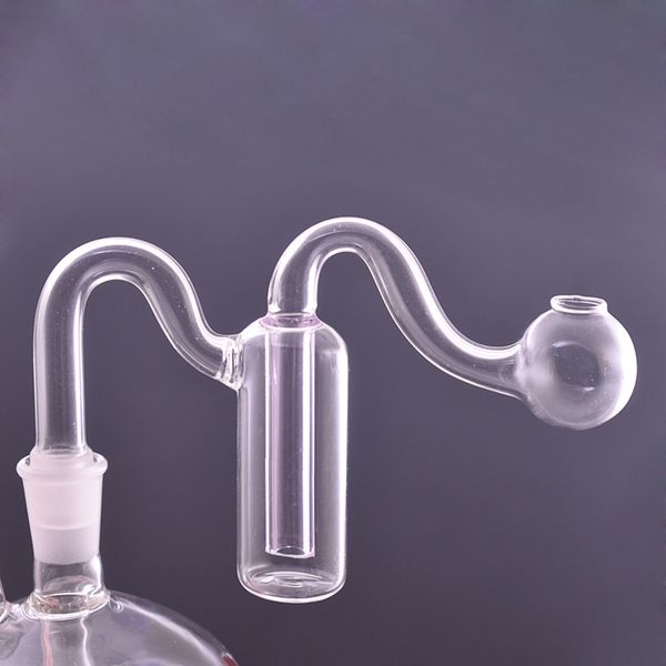 Nouveau Pyrex épais verre brûleur à mazout tuyau 10mm 14mm 18mm mâle femelle barboteur brûleur à mazout pour barboteur fumer conduites d'eau Bong prix de gros