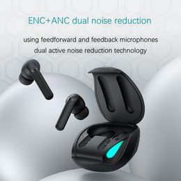 Nieuwe Q1 Bluetooth Headset Touch Wireless Tws Low Latentie Game Muziek Sport ANC + ENC Ruisonderdrukking Headset