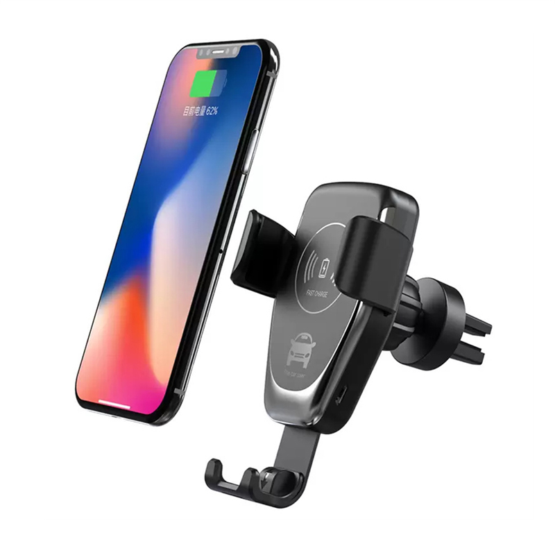 New Q12 Wireless Car Charger 10W Fast Car Mount Air Vent Gravity Phone Holder With Package Compatible for iPhone samsung LG All Qi Devices