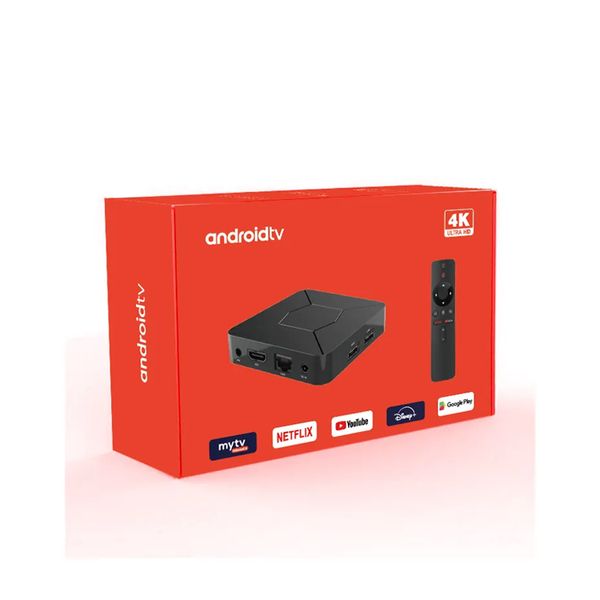 Nouveau !! Q5 Android TV Box OTT Middleware 4K Player ATV UI BT Voice Remote gratuitement pour voir les chaînes en direct Smart TV Box