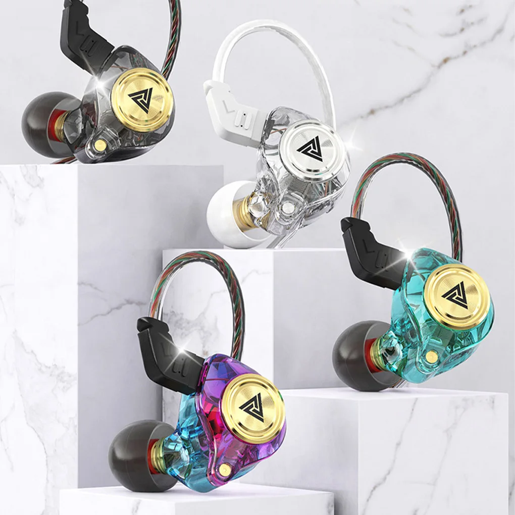 Nuevos auriculares QKZ AK3 Wired 3.5 mm estéreo con micrófono Subwoofer noice Cancelando auriculares a los auriculares Música deportiva de juegos