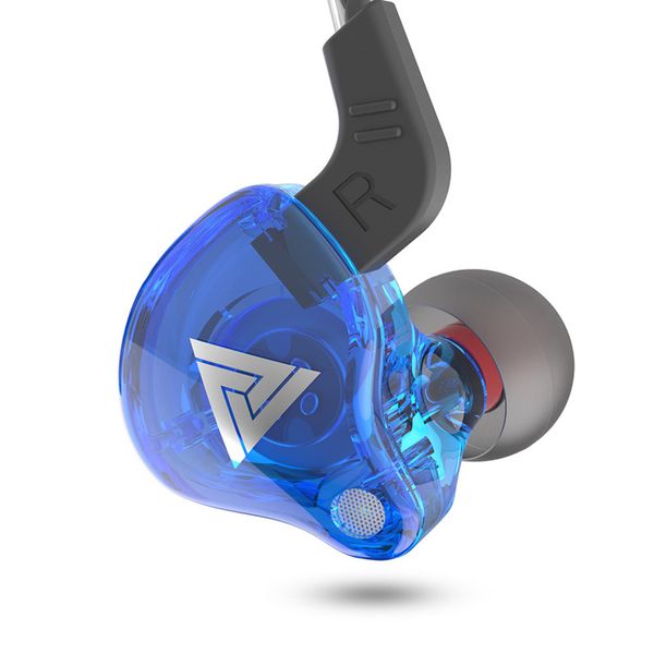 NUEVO QKZ AK6 Auriculares deportivos para teléfono celular Control de cable en la oreja con auriculares para teléfono móvil Mai Subwoofer