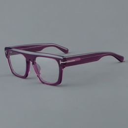 NUEVA CALIDAD ACETATE Euro-am Gafas de sol Bigrim Modelo de moda Concise Goggles Fullrim para prescripción Case de diseño de receta Fábrica Al por mayor