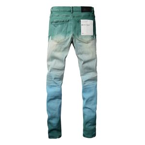 NOUVEAU MENSEMENT MENSEMENT PROPLE DÉCHARGE DÉTRAPE DANS LIP DENIM CAROGO POUR MEN HAUT STREET Fashion Jeans Winter01 16