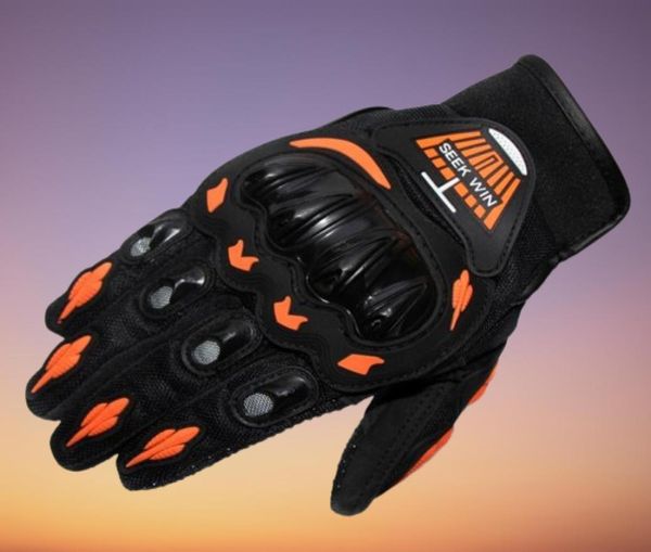 Nuevas calidad de motocicleta engranajes de protección Guantes de color naranja verde Motroqueiro Luva moto Motocross Moto Guantes1632265