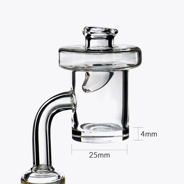 Accessoires pour fumeurs Quartz Banger carb cap 4mm bas quave flat top Femme Homme 45 90 Degré seau Domeless Nail 10mm 14mm 18mm