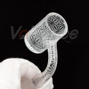 Waterpijpen Volledig gelast gezandstraald quartz banger OD 25mm 14mm mannelijke 90 luxe Roken Accessoires voor dab rig waterpijp bong