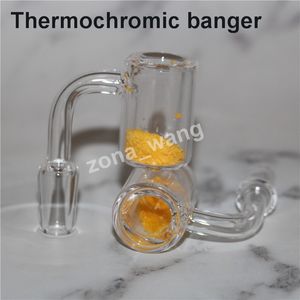 Pipes à fumer Seau Bangers 14mm Mâle Femelle Couleur Changeante Quartz Thermochromique Banger Nails Pour Bongs En Verre Dab Rigs