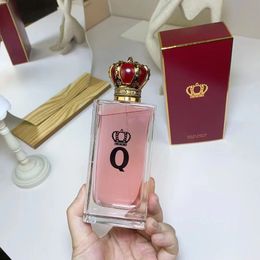 Nieuwe koningin Q Parfum 100ml Parfum voor dames blijvende geur Frankrijk EDT dames kroon parfum spray cologne gratis verzending