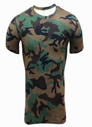 Nouveau réservoir à séchage rapide Man039s Camouflage Tshirt Gym Fitness Collants Top Maillots de football T-shirt Men039s Sportswear Male9222095
