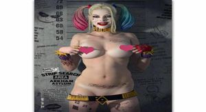 Nuevo Quinn Suicide Squad Sexy Comic Girl Anime Art Gifts Impresión en seda Poster336Q3943003