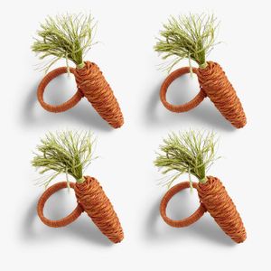 Nieuw konijnenpatroon paasdoekje ringhouder ringen handgemaakt wortel ornament voor decoratie feest eettafel instellingen decor
