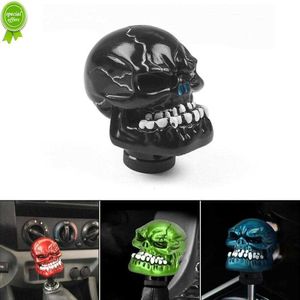 Nieuwe Racing Schedel Vorm Hoofd Pookknop Auto Accessoires Decoratie Auto Handleiding Versnellingspook Versnellingspookknop Pookknop