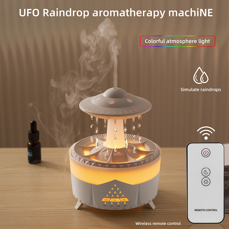Nuovo RainDrop Aromaterapia Macchina Diffusore Umidificatore Domestico Alta Nebbia Desktop Silenzioso Telecomando Olio Essenziale Espansore All'ingrosso