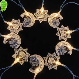 Nieuwe Ramadan Decoratie Led Lichtslingers Maan Ster Licht Ramadan Kareem Decor Eid Mubarak Gift Al-Fitr Eid Festival Feestartikelen LL