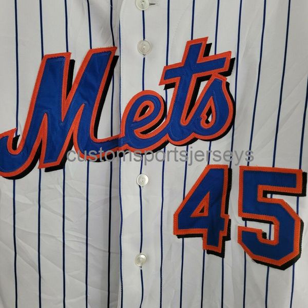 NOUVEAU Rare Pedro Martinez 45 Maillot à fines rayures XS-5XL 6XL maillots de baseball cousus Rétro