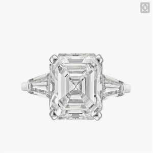 Nouveau réel 925 en argent sterling de luxe Asscher Cut Diamond Bague de fiançailles de mariage pour les femmes Argent Radiant Cut Ring Bijoux N64239N