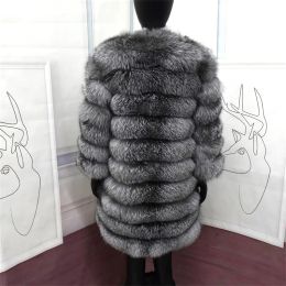 Nuevos abrigos de piel real para mujeres chaquetas de pieles reales naturales chaleco de invierno