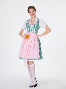 Nueva llegada vestido de talla grande de Halloween para niña cerveza vestido de disfraz Vintage para puesta en escena