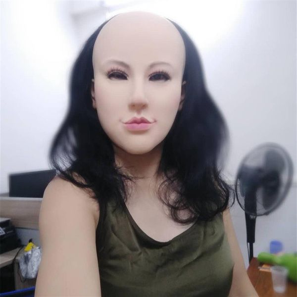 Nuevo disfraz de piel humana realista, máscaras para sí mismo, máscara de látex realista para halloween, protector solar de silicona, máscara real de silicona para mujer, 248V