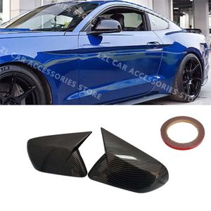 Nieuwe Achteruitkijkspiegel Cover Voor Ford Mustang 2015-2023 GT350 GT550 W/O Richtingaanwijzer Side Wing spiegel Caps Case Auto Accessoires